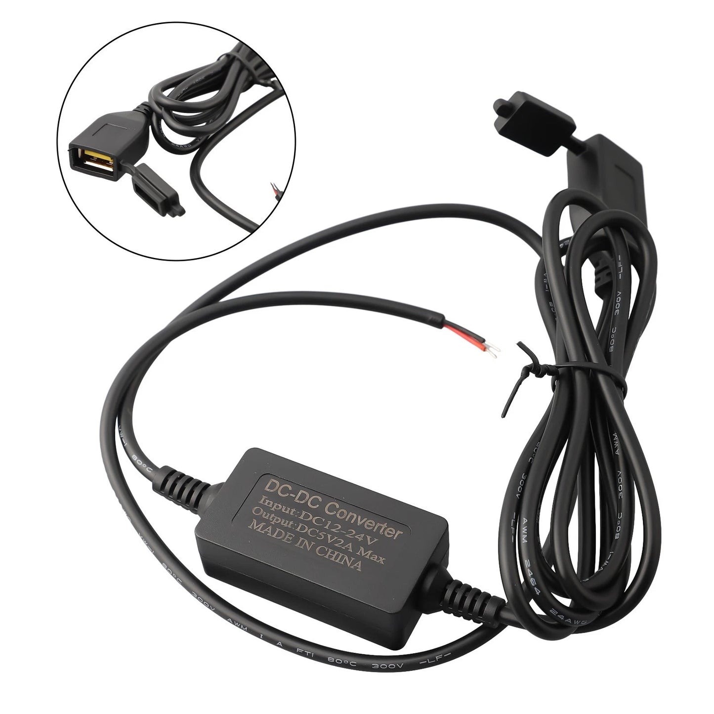 Motorcycle Charger Power Supply Adapter for Motorcycle Electronics Accessories