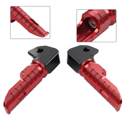 Red Rear Footrests Passenger Pegs for Honda Forza 750 (2021-2023)