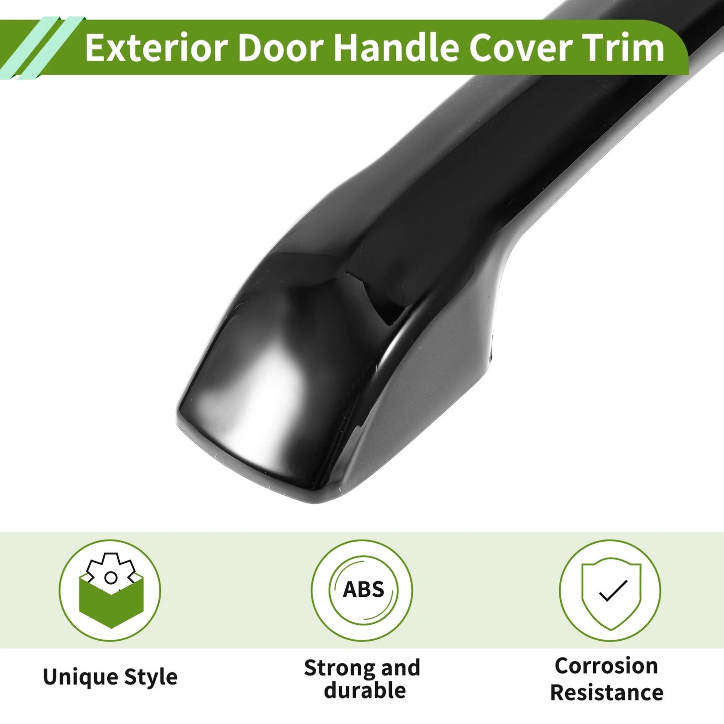 Gloss Black ABS Exterior Door Handle Cover Trim for Toyota Tacoma (2024-2025)