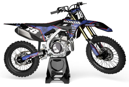 Custom Graphics Full Kit for Honda CRF 110 2019-2024 Clipper Black Stickers