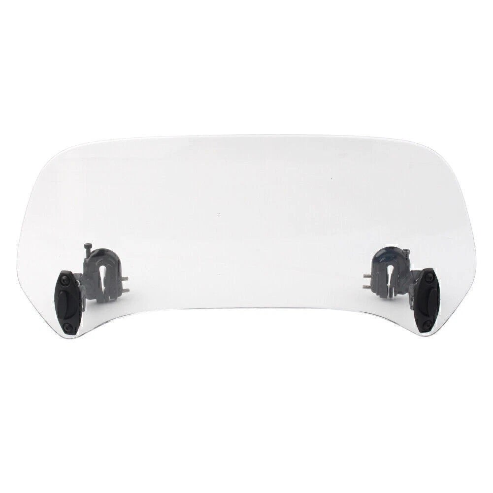 Adjustable Windshield Extension Spoiler Deflector for Motor Vehicle Clear