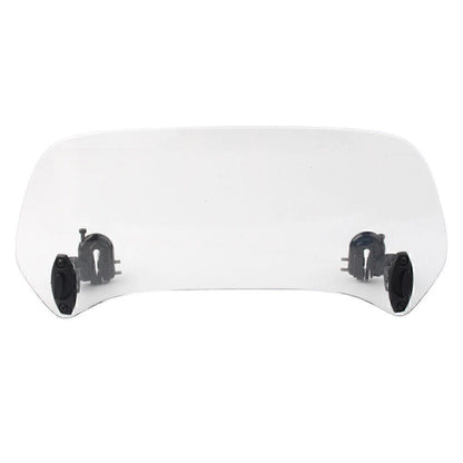 Adjustable Windshield Extension Spoiler Deflector for Motor Vehicle Clear