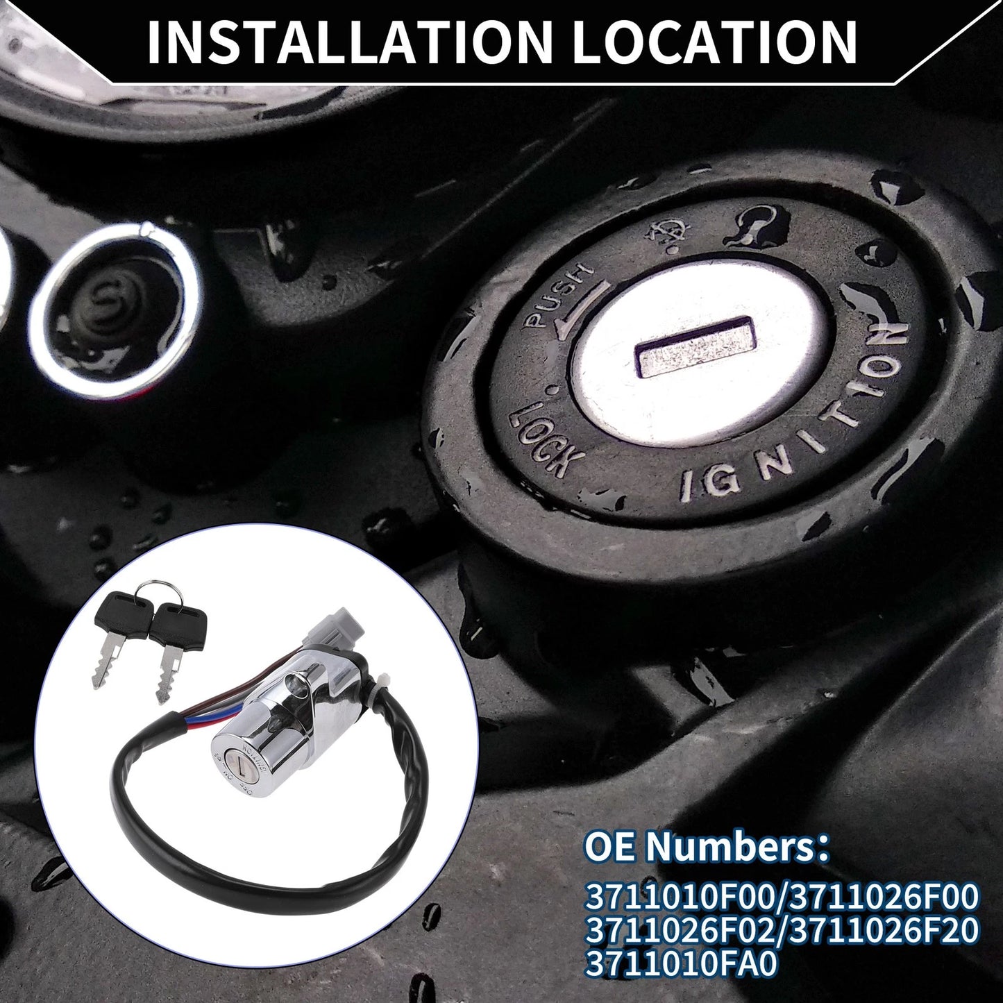 Ignition Key Switch for Suzuki Intruder VL1500 (1998-1999)