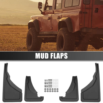 Mud Flaps Splash Guards for Ford Bronco Sport Black 1 Set (2021-2023)
