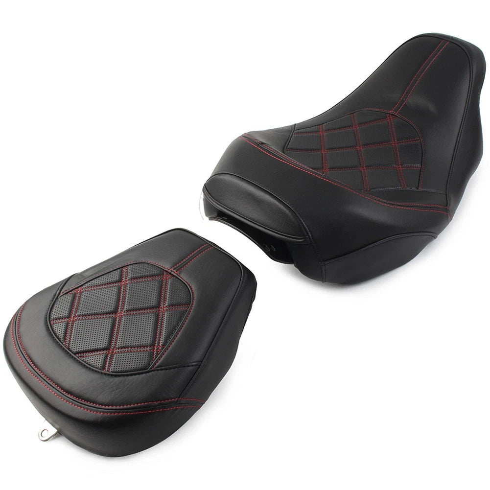 Suture Driver Passenger Seat for Harley Touring Road Glide (2009-2022) Red