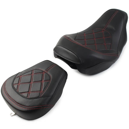 Suture Driver Passenger Seat for Harley Touring Road Glide (2009-2022) Red
