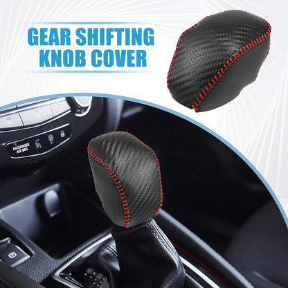Gear Shifting Knob Cover Trim for Toyota Highlander 2020-2023 Black Red