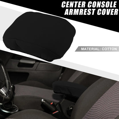 Car Center Console Armrest Cover for Ford Fusion (2017-2020) Black
