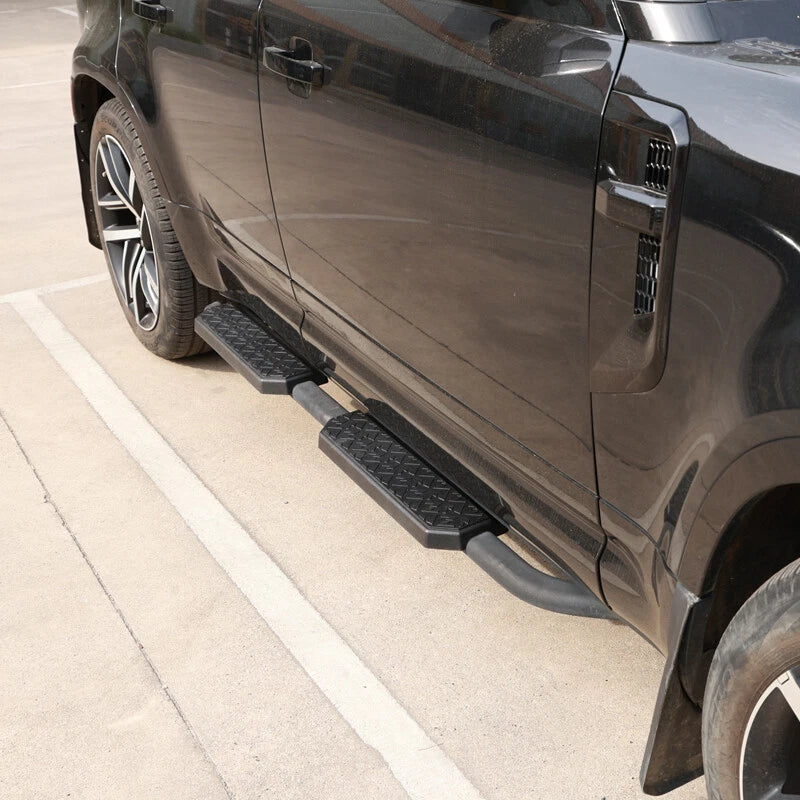 Black Running Board Side Steps for 2020-2024 Land Rover Defender 110 4-Door