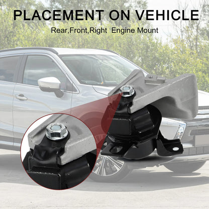 Engine Mount Set for Mitsubishi Lancer Ralliart 2.4L (2004-2006)