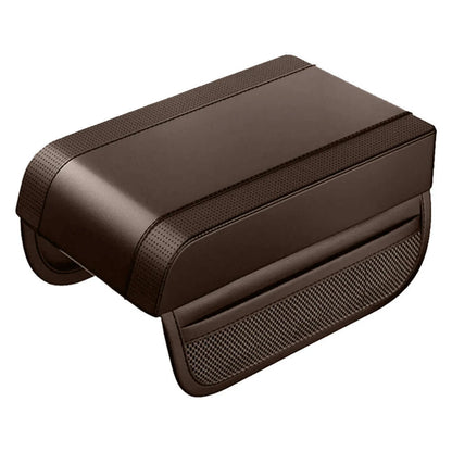 Brown Car Center Console Armrest Cushion Cover Pad Mat Universal