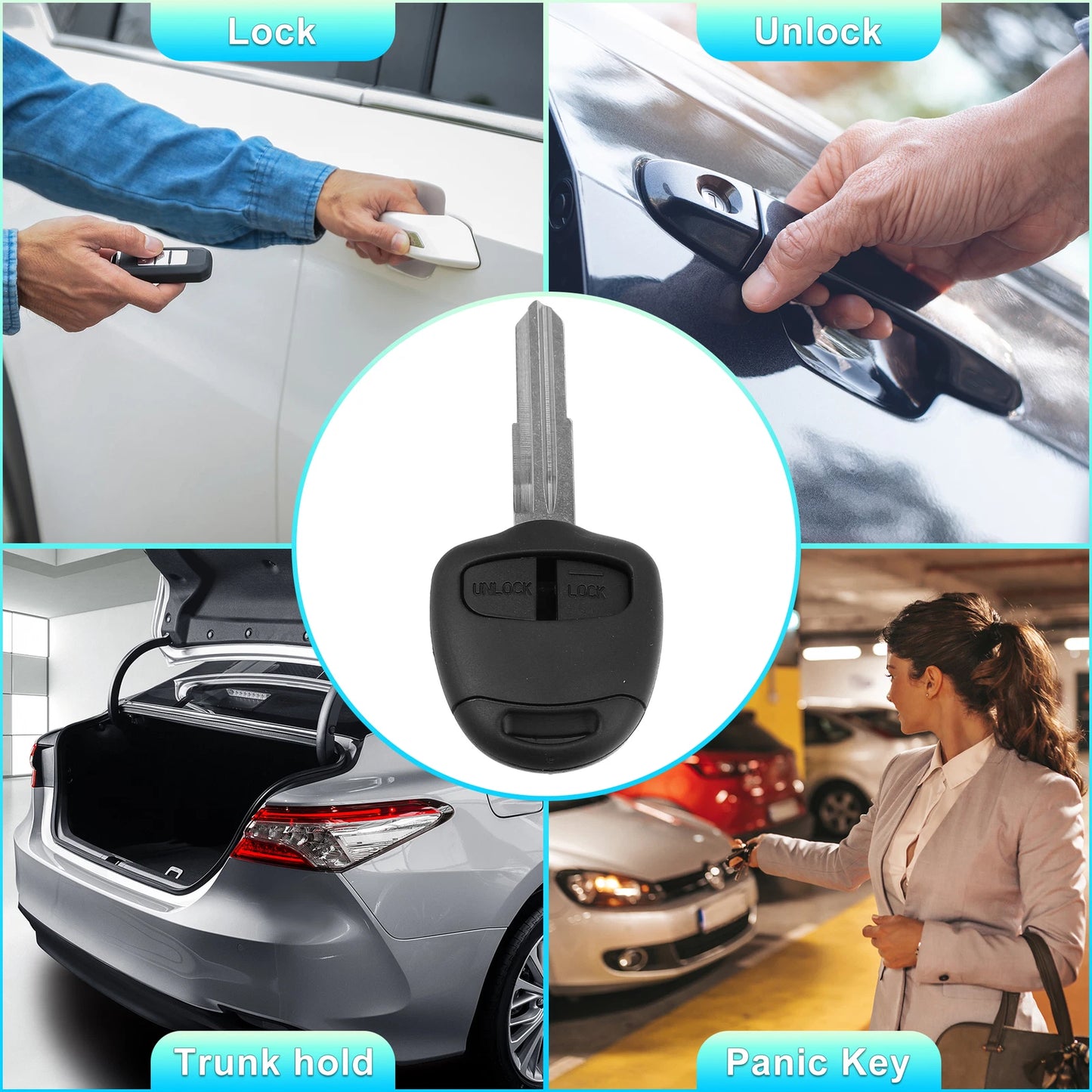 Keyless Entry Remote Key Housing for Mitsubishi (No Chip)