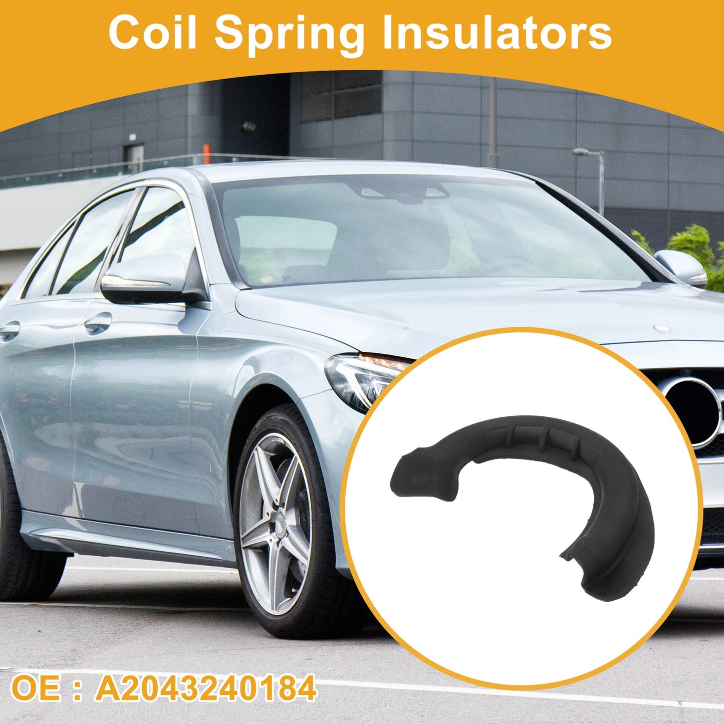 Coil Spring Insulators for Mercedes-Benz C250 2012-2015 (A2043240184)