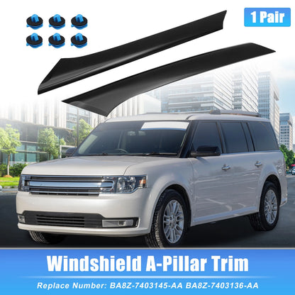 Windshield A-Pillar Trim Panels 2 x Left Right for Ford Flex (2009-2019)