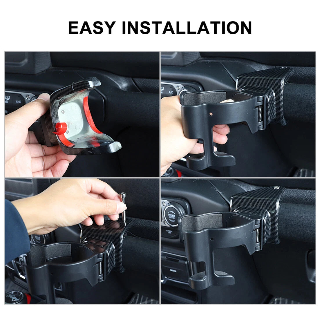 Multi-Function Phone Cup Holder Stand for Jeep Wrangler JL (2018-2022)