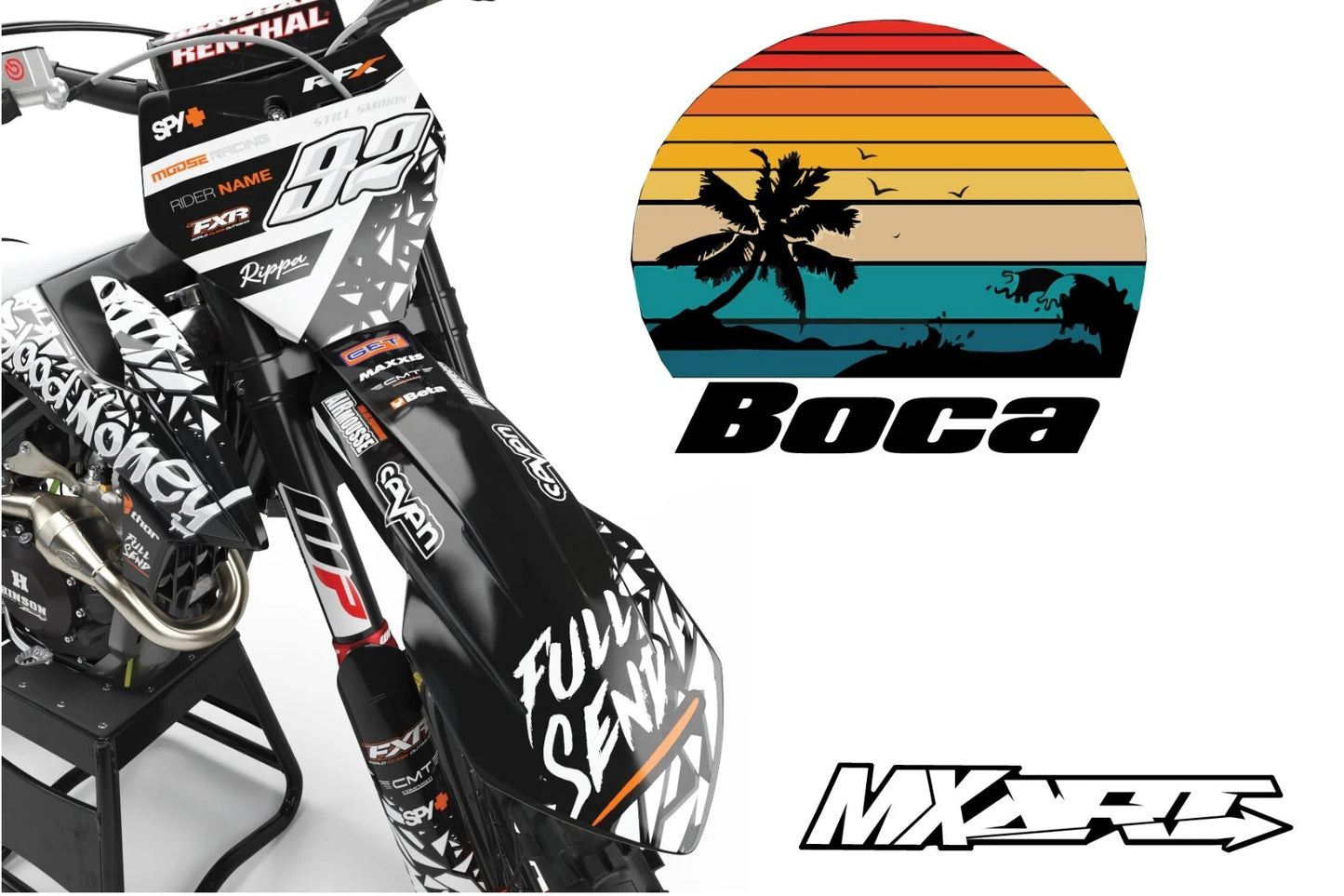 KTM SX 250 Sticker Kit Boca Style Custom Decals (2013-2015)