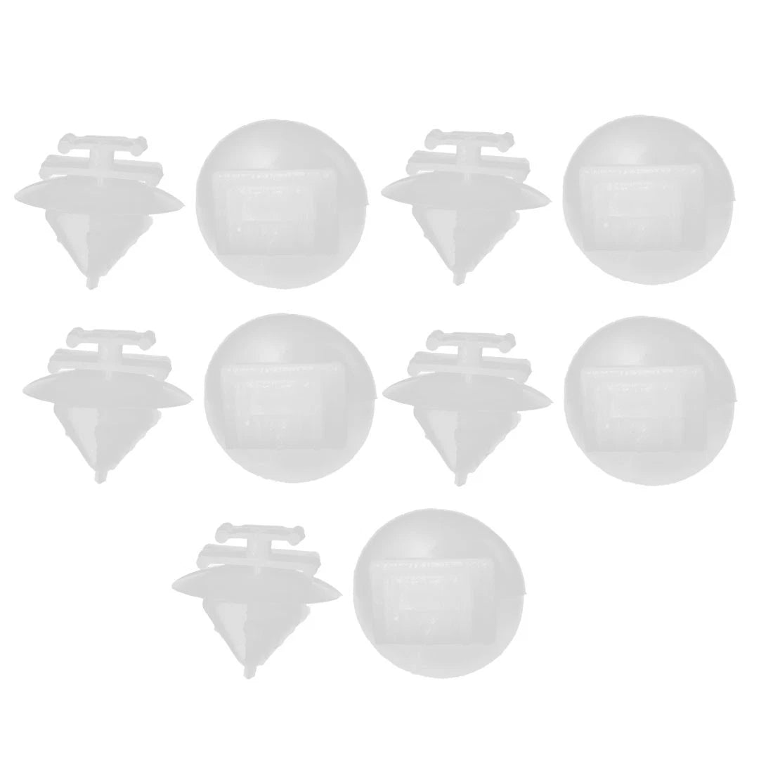 10 x White Exterior Door Trim Bumpstrip Clips for Citroen Peugeot