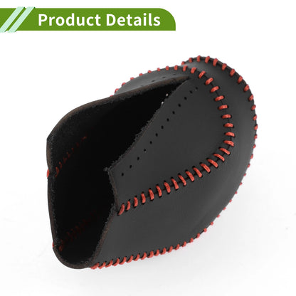 Black Red Faux Leather Gear Shift Knob Cover for Toyota Highlander (2008-2013)