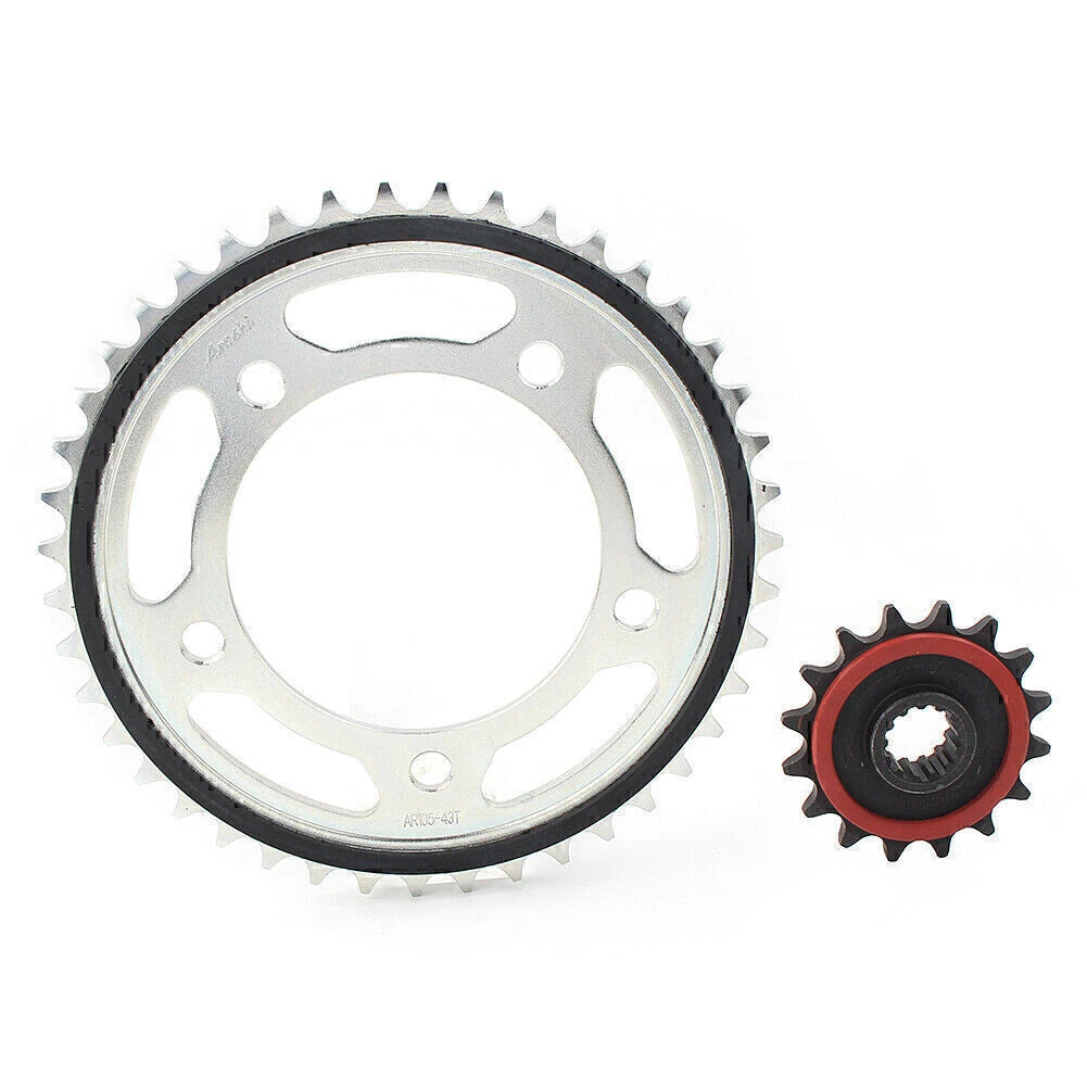 16T Front & Rear Sprocket Set 43T for Honda NC700 (2012-2015)