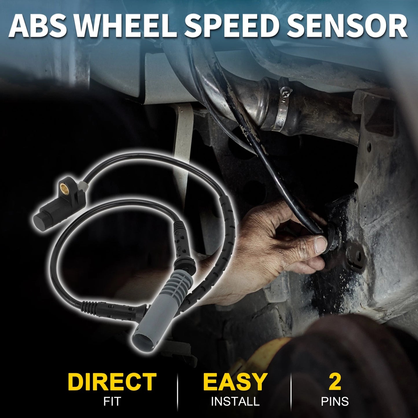 Front Left ABS Wheel Speed Sensor for BMW 740i (1995-1998)