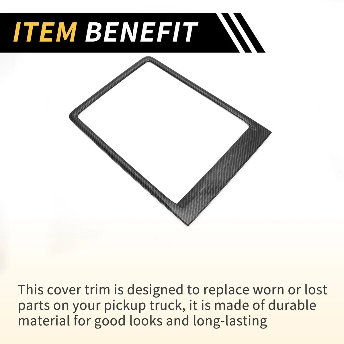 Dash Organizer Tray for Ford F-150 (2015-2020) Carbon Fiber Black