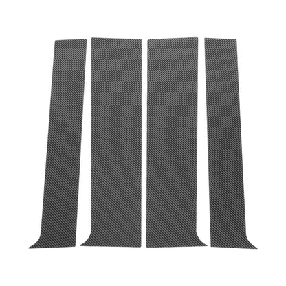 4 x Door Pillar Window Trim for GMC Canyon (2015-2022) Carbon Fiber Black