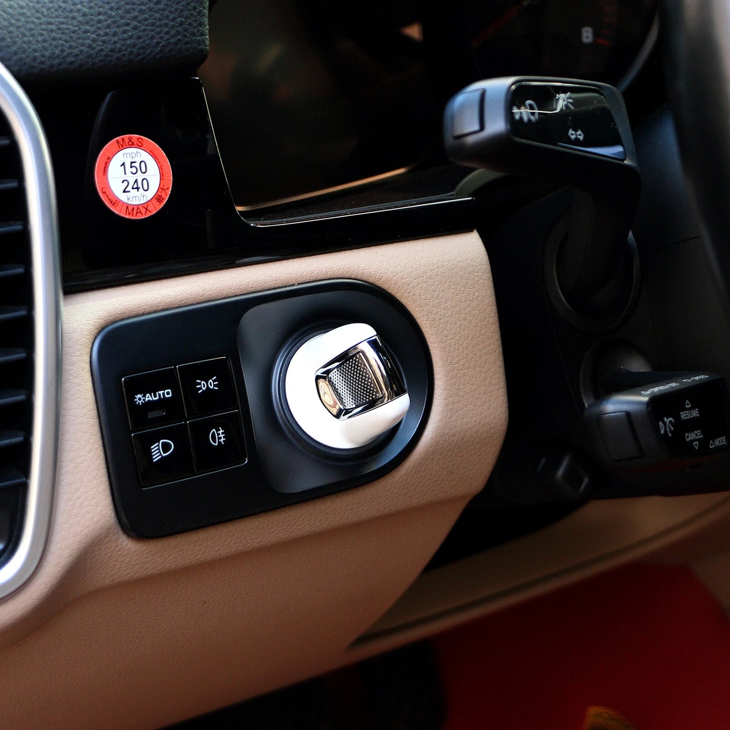 Bracket Key Decorative Cover Case for Porsche Cayenne (2018-2023)