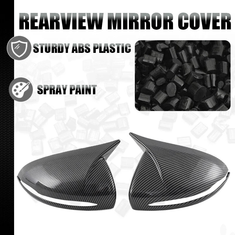 Carbon Fiber Look Rearview Mirror Cover Caps for Benz E Class W213 (2016-2019)