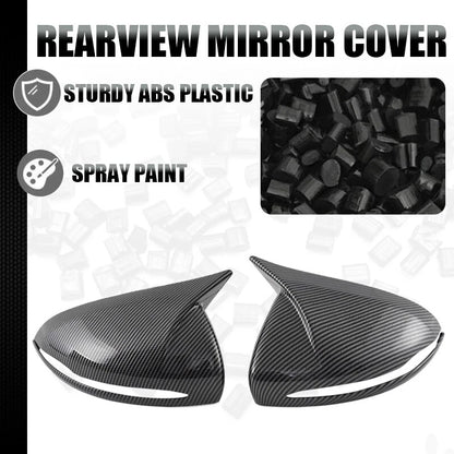Carbon Fiber Look Rearview Mirror Cover Caps for Benz E Class W213 (2016-2019)