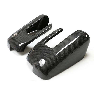Real Carbon Fiber add-on Side Mirror Cover Trim For Ford F150 2021-2023