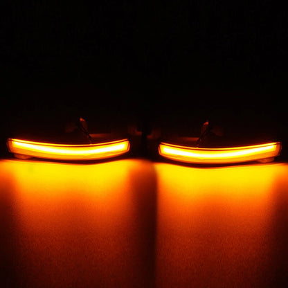 2 x Sequential LED Smoked Mirror Turn Signal Lights for Ford Explorer (2011-2019)
