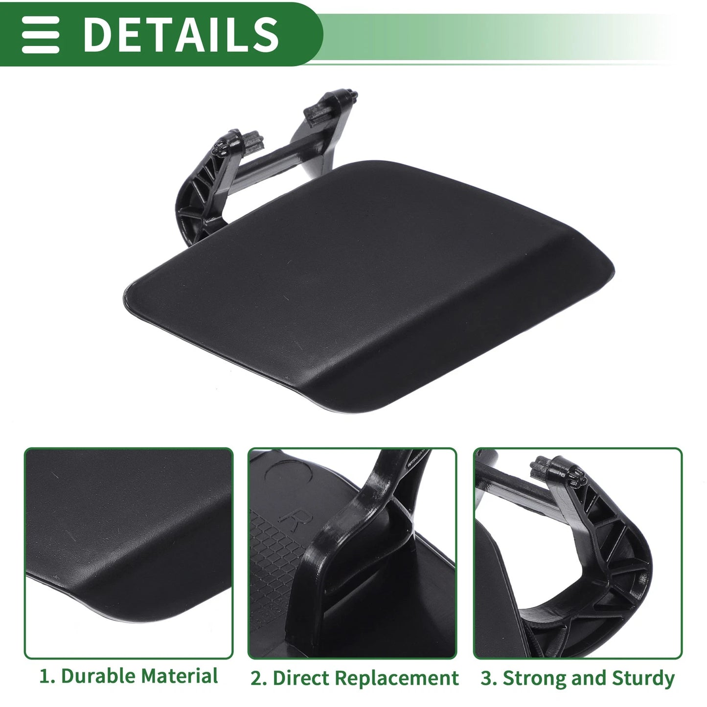 Front Right Side Bumper Headlight Washer Nozzle Cover for Mercedes-Benz E550