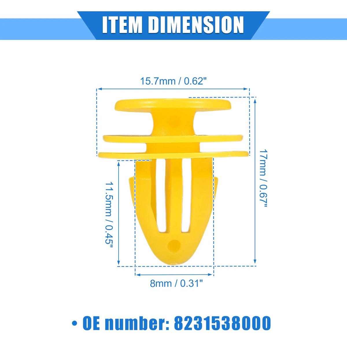 20 x Door Trim Panel Retainer Clip Fasteners for Chevrolet Aveo (2004-2011)