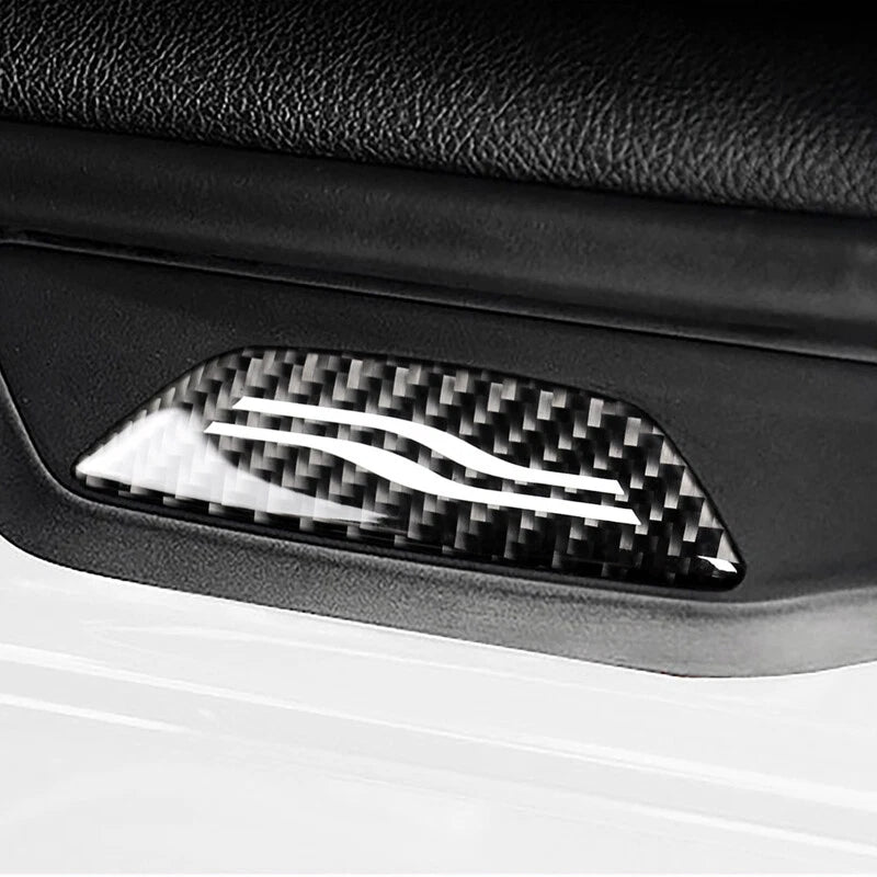 Carbon Fiber Door Sill Plate Foot Scuff Pedal Fit For BMW F30 Series 3 2013-2018