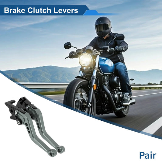 6 Position Adjustable Brake Clutch Levers for Kawasaki NINJA 400R Titanium Tone