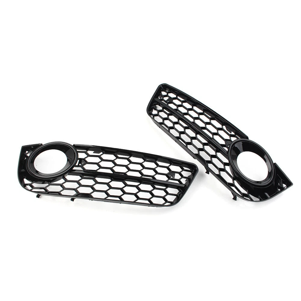Honeycomb Mesh Fog Light Grille Covers for Audi A5 (2008-2011)