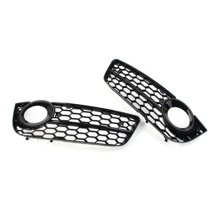 Honeycomb Mesh Fog Light Grille Covers for Audi A5 (2008-2011)
