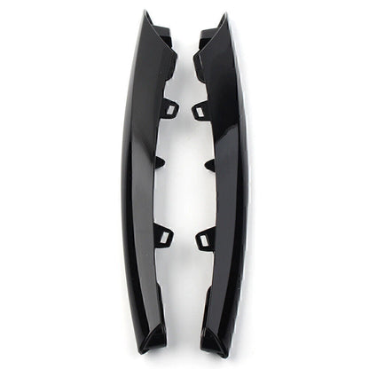 Gloss Black Front Side Grille Bumper Molding Trim for Jaguar XJ (2010-2015)