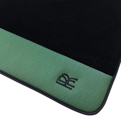 AutoWin Floor Mats for Rolls Royce Phantom Sedan 2003-2016 | Green Leather