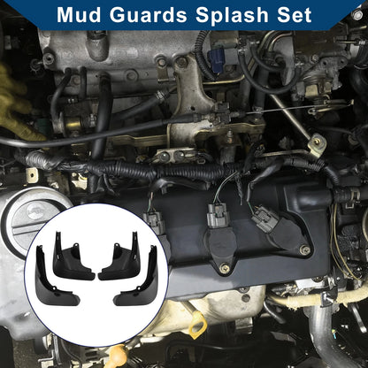 Mud Flaps Splash Guards 1 Set for Mercedes-Benz S Class (2015-2020)
