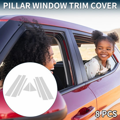 Door Pillar Window Trim 8 Pcs for Toyota Prius (2010–2015)