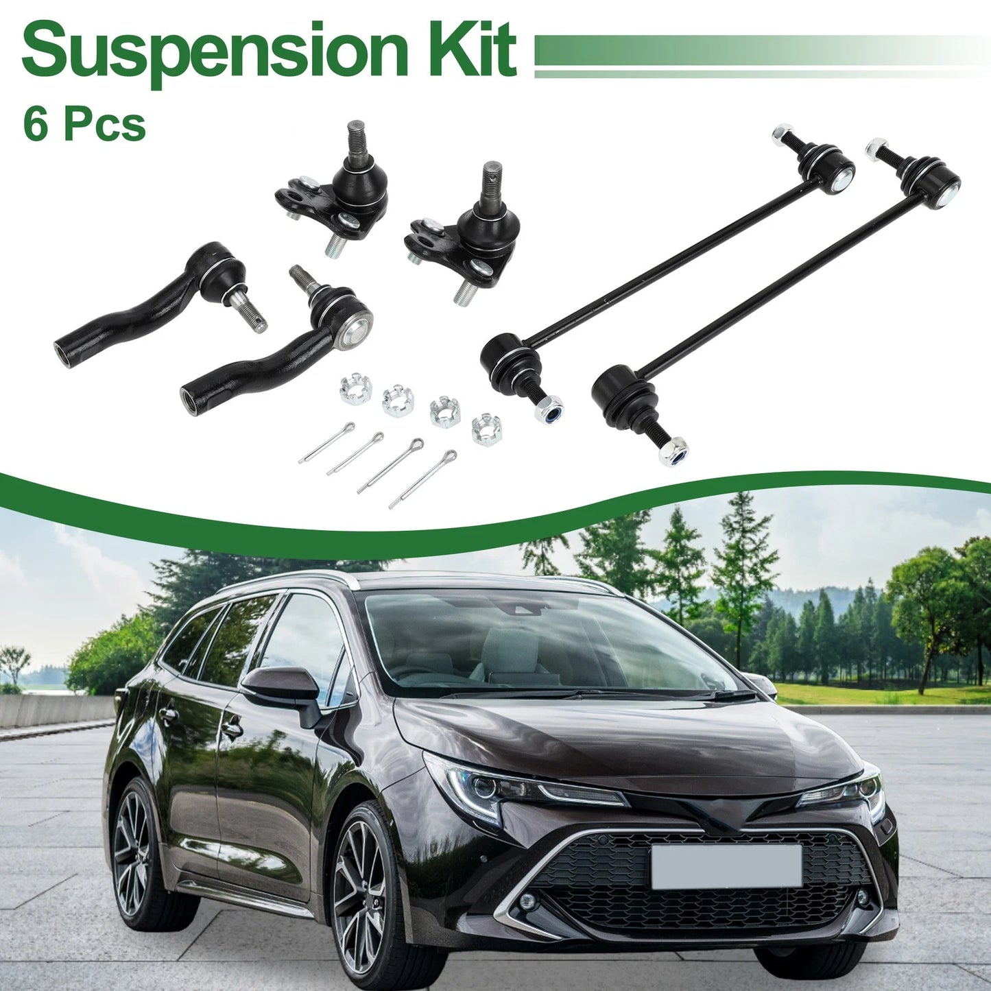 6 Pcs Front Suspension Kit for Toyota RAV4 (2001-2023)