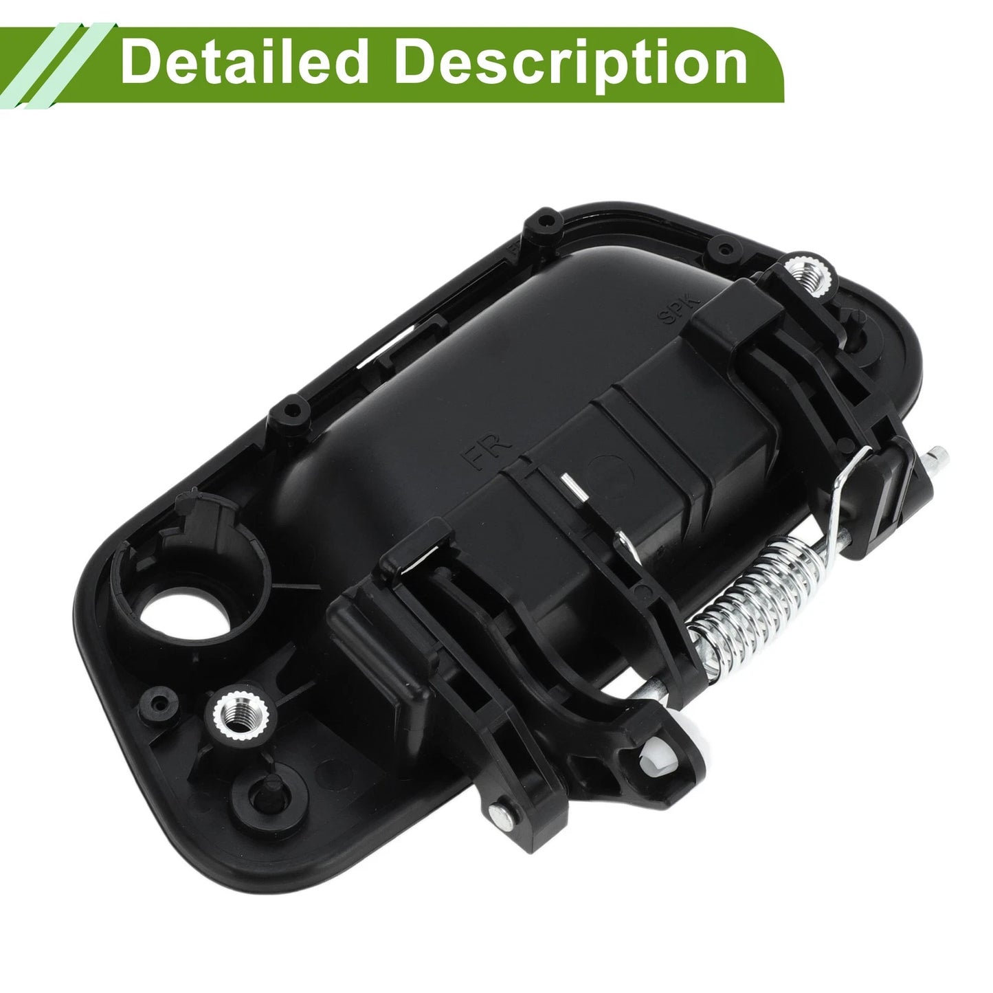 Exterior Door Handle for Chevrolet Spark (2013-2016) Black Front Right