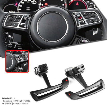 Steering Paddle Shifter for Porsche Panamera 971.1 (2017-2020) Black Red