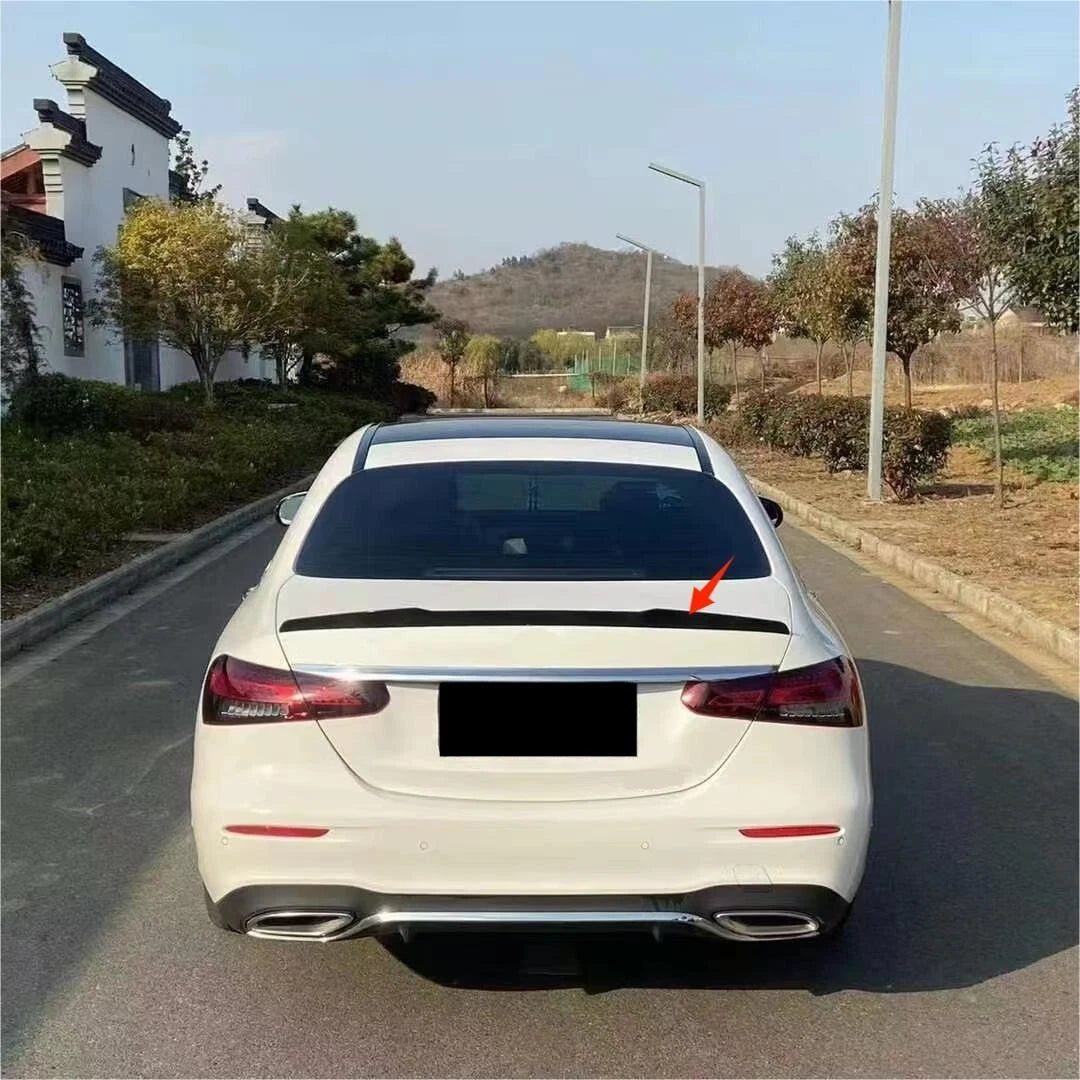 Glossy Black Rear Spoiler for Mercedes Benz E-Class Sedan 2020-2023