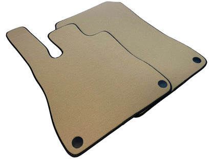 Beige Floor Mats for Mercedes-Benz SL R231 2012-2020 with Black Trim