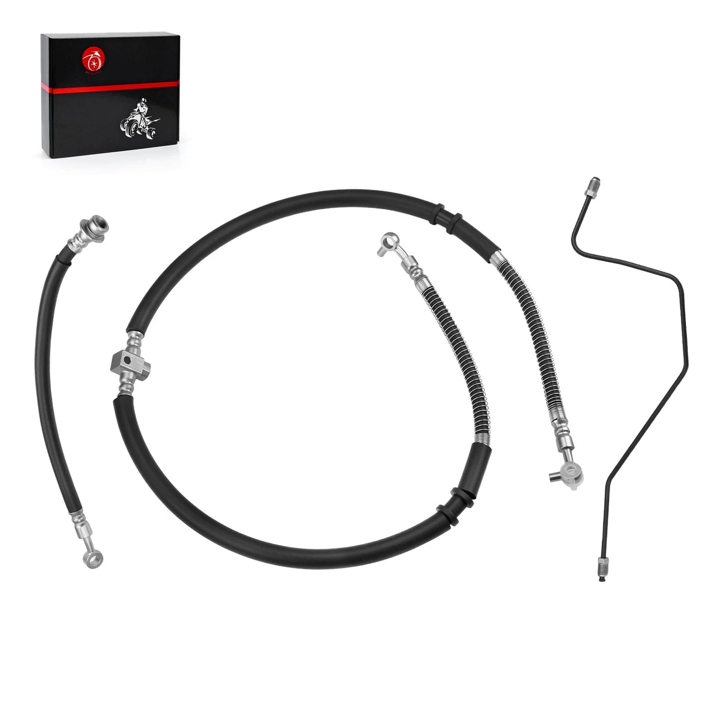 Front Brake Hose Lines Pipe Kit for Yamaha Raptor 700 (2006–2024)