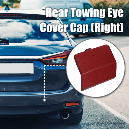 Red Rear Right Bumper Tow Hook Cover for Mazda 6 (2003-2023)