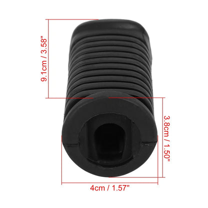 Pair Black Motorcycle Foot Pegs Foot Pedal Cover Footrest Pad for JH 70