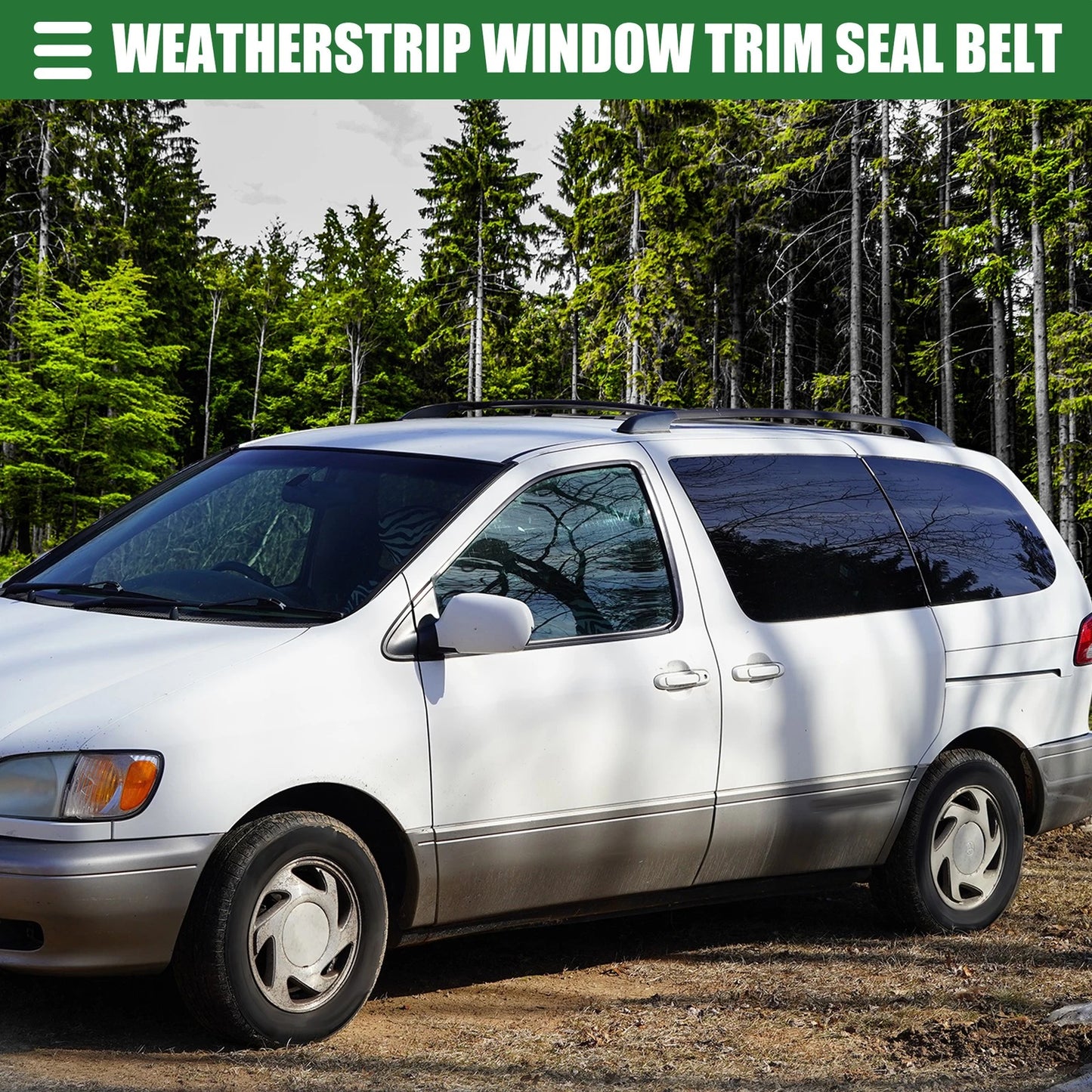 Front Left Right Door Window Belt Weatherstrip  for Toyota Sienna (04-10)